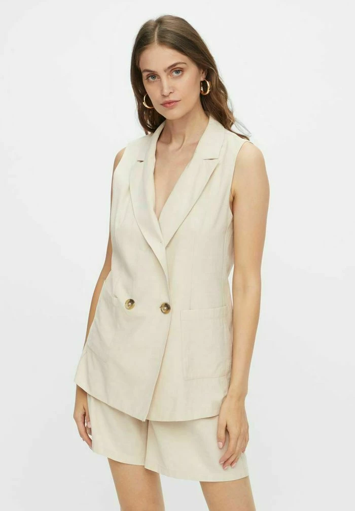 YASPERFA - Veste Sans Manches - Tapioca 1 YASPERFA - Veste Sans Manches - Tapioca