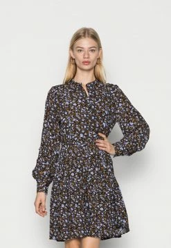 YASMELLO DRESS - Robe Chemise - Black Mello