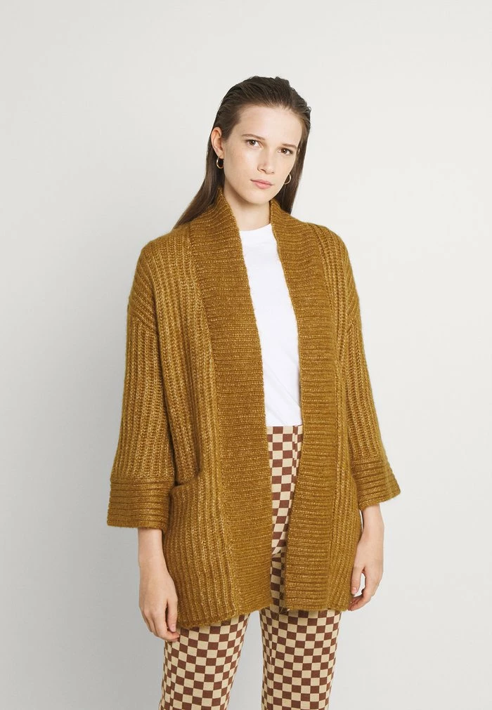 YASSUDANA CARDIGAN - Gilet - Bombay Brown Melange 1 YASSUDANA CARDIGAN - Gilet - Bombay Brown Melange