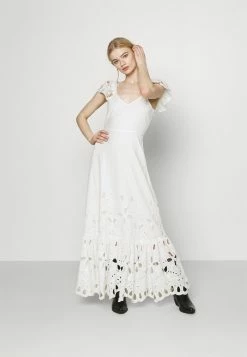 YAS GEORGINA STRAP ANKLE DRESS - Robe De Cocktail - Star White