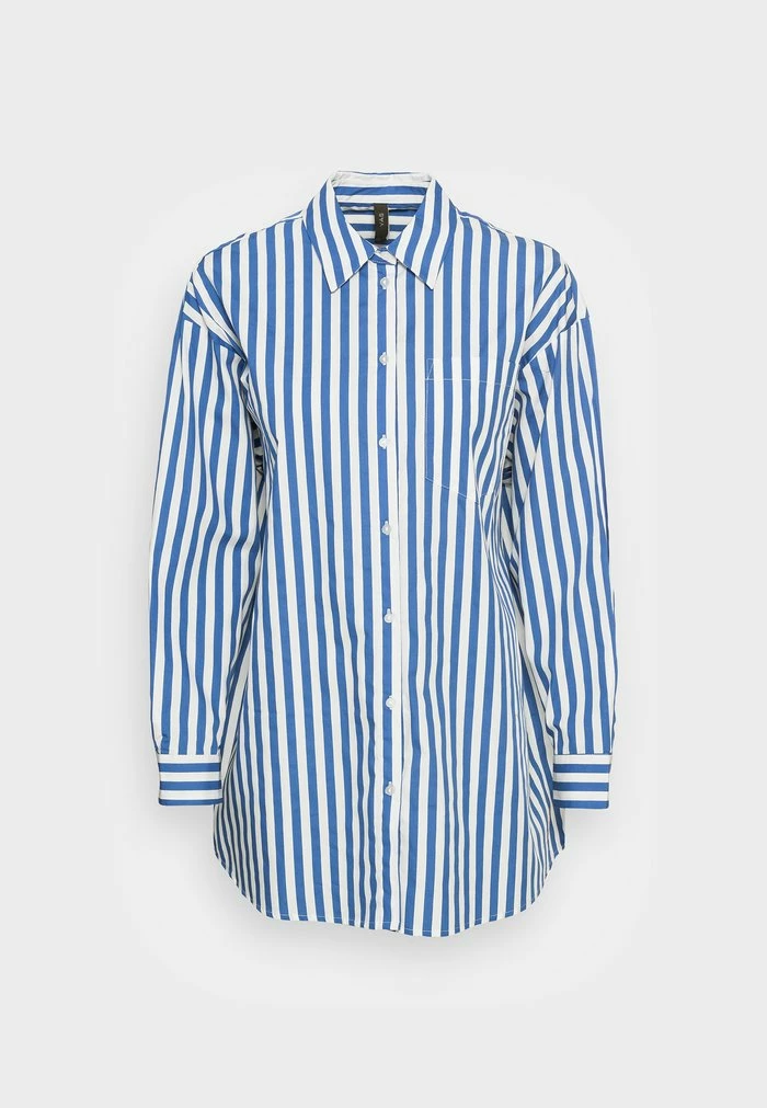 YAS OVERSIZE - Chemisier - Palace Blue/white Stripe 4 YAS OVERSIZE - Chemisier - Palace Blue/white Stripe – Image 4