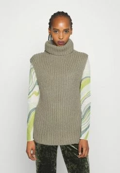 YASFLIP HIGH NECK VEST - Pullover - Vetiver