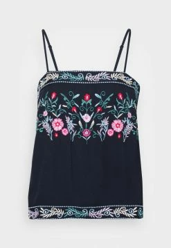 YASCHELLA STRAP FEST - Débardeur - Sky Captain/white Embroidery -YAS Soldes Boutique d59a8d0f92d54046983f141ee3a1c013