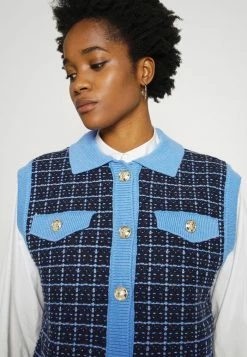 YASMARINA VEST - Pullover - Black/marina -YAS Soldes Boutique d76a370011eb474b8ac4cfb5b678b2b4