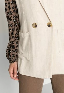 YASFLAXA WAISTCOAT - Veste Sans Manches - Beige Melange -YAS Soldes Boutique d80e4ba525f94265910ee76b66c41a96