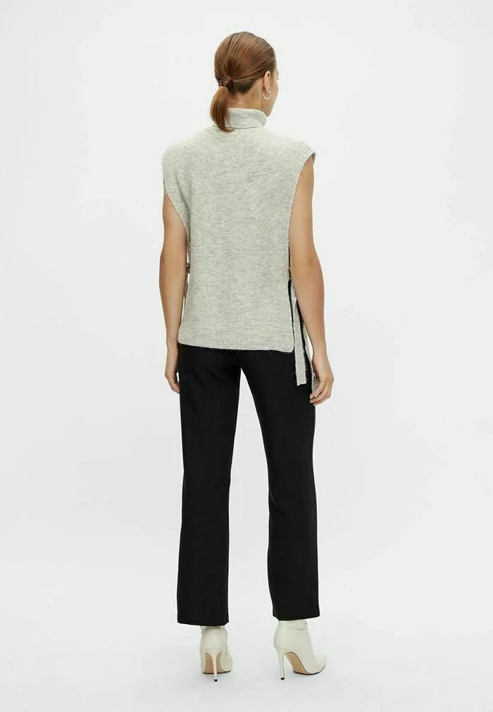 YASMARINA - Veste Sans Manches - Light Grey Melange 3 YASMARINA - Veste Sans Manches - Light Grey Melange – Image 3