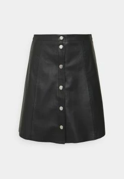 YASBINNA SKIRT - Jupe En Cuir - Black -YAS Soldes Boutique d8ed40c9a7874c1d9d849e953076c4ac
