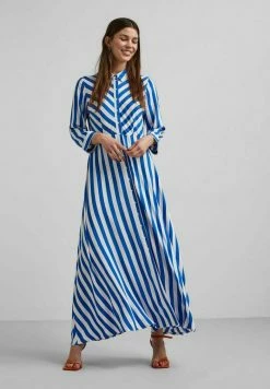 YASSAVANNA LONG SHIRT DRESS - Robe Chemise - Strong Blue