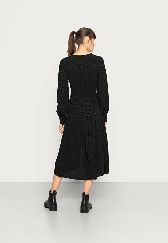 YASNELLI MIDI DRESS - Robe Chemise - Black 3 YASNELLI MIDI DRESS - Robe Chemise - Black – Image 3