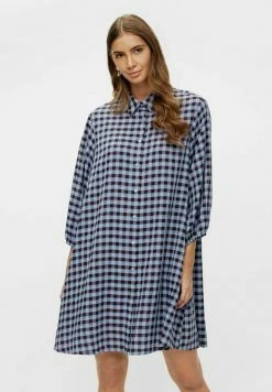 YAS Robe Chemise - Country Blue
