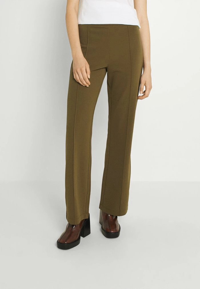 YASVICTORIA PINTUCK PANT - Pantalon Classique - Beech 1 YASVICTORIA PINTUCK PANT - Pantalon Classique - Beech