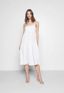 YASJANNA STRAP MIDI DRESS CELEB - Robe De Cocktail - Star White