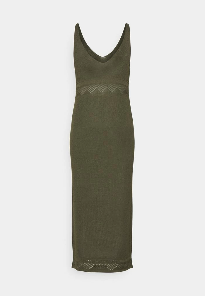 YASFAITH STRAP DRESS - Robe Pull - Olive Night 2 YASFAITH STRAP DRESS - Robe Pull - Olive Night – Image 2