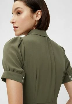 YASBIRA - Robe Chemise - Military Olive -YAS Soldes Boutique e3b569651af749e99f9335e519cb9a11