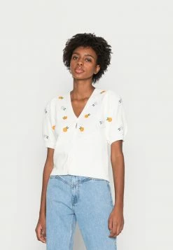 YASLEMO KNIT CARDIGAN - Gilet - Star White