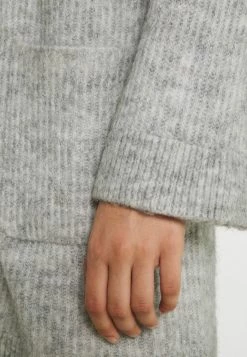 YASALVA LONG CARDIGAN - Gilet - Light Grey -YAS Soldes Boutique ea9cc6889096480cbc4b51ee35c89f26