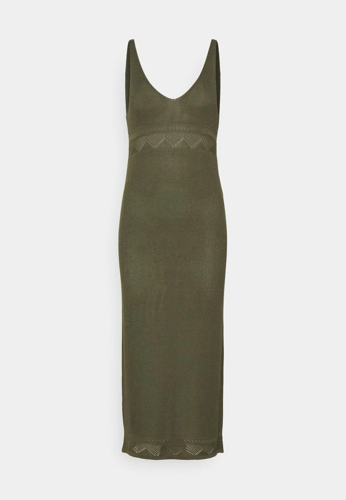 YASFAITH STRAP DRESS - Robe Pull - Olive Night 1 YASFAITH STRAP DRESS - Robe Pull - Olive Night