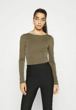 YASZISLA OPEN BACK - T-shirt à Manches Longues - Deep Lichen Green