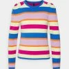 YASPEREGRINE - T-shirt à Manches Longues - Rose Violet Stripes