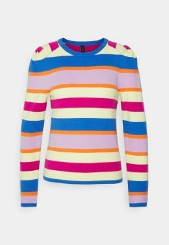 YASPEREGRINE - T-shirt à Manches Longues - Rose Violet Stripes