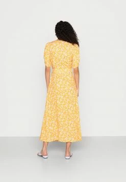 YASDOMILLA LONG WRAP DRESS - Robe De Jour - Radiant Yellow Domilla -YAS Soldes Boutique f072ff64f2e741bebeba5a47d02e22ca