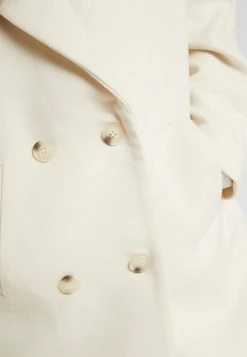 YASMARGIT LONG COAT - Manteau Classique - White Swan -YAS Soldes Boutique f158d1b661a04b98993398ed1881cefe