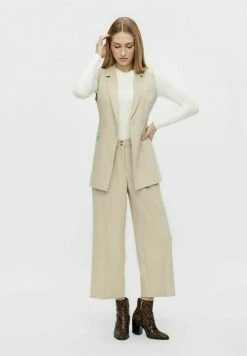 CROPPED HOSE YASCARLA - Pantalon Classique - Humus