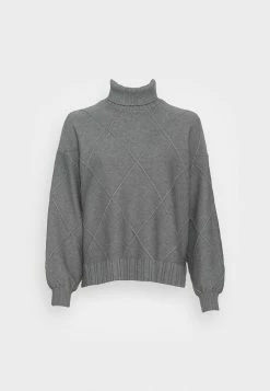 YASMOMENTA - Pullover - Dark Grey -YAS Soldes Boutique f2596b6aab8e473fadac877091b93b4d