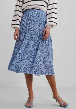 YASCLORA - Jupe Trapèze - Kentucky Blue