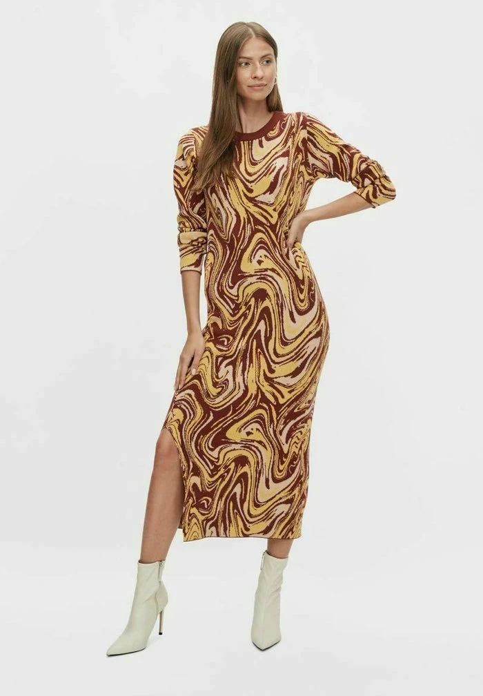 YASRALLO - Robe Pull - Cherry Mahogany 2 YASRALLO - Robe Pull - Cherry Mahogany – Image 2