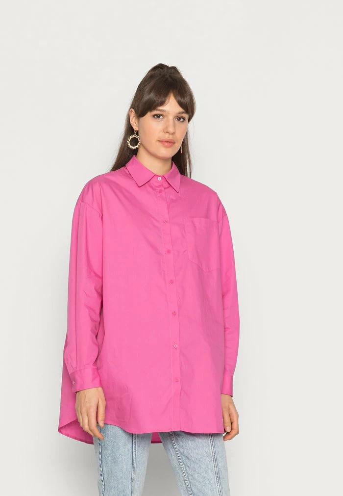 YAS OVERSIZE - Chemisier - Ibis Rose 1 YAS OVERSIZE - Chemisier - Ibis Rose