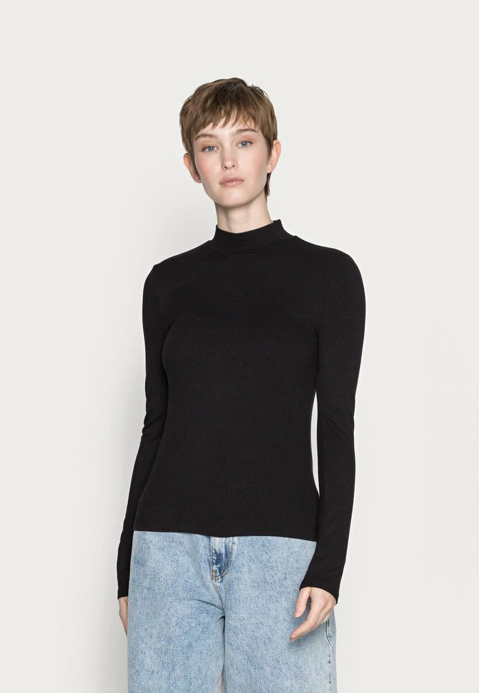 YAS ELLE HIGH NECK - T-shirt à Manches Longues - Black 1 YAS ELLE HIGH NECK - T-shirt à Manches Longues - Black