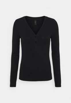 YASBLAX BUTTON - T-shirt à Manches Longues - Black -YAS Soldes Boutique fc907588574a45d6893dac8cfbfffebd