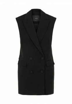 YASCORNFLOWER LONG WAISTCOAT - Veste Sans Manches - Black