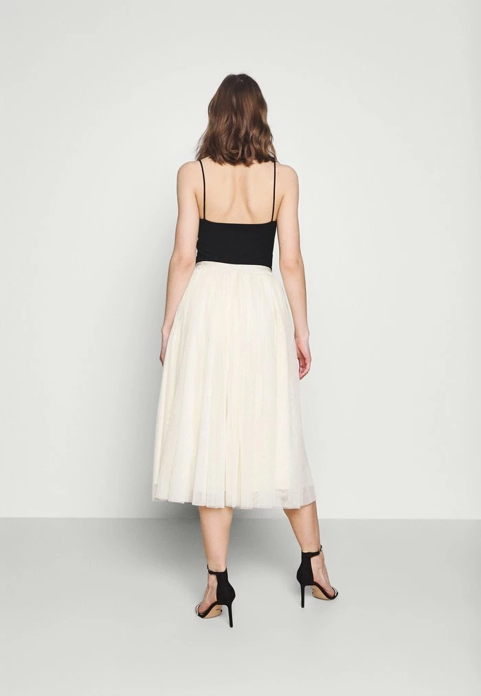 YASBEDDA MIDI SKIRT - Jupe Trapèze - Pearled Ivory 3 YASBEDDA MIDI SKIRT - Jupe Trapèze - Pearled Ivory – Image 3